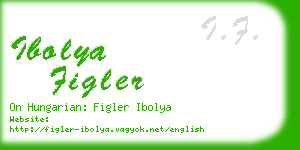 ibolya figler business card